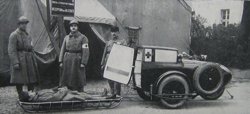 WW1 RENE GILLET AMBULANCE SCAR