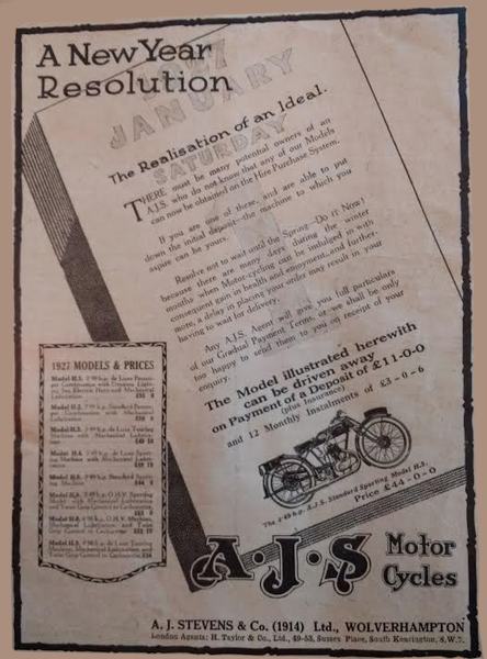 1926 AJS AD