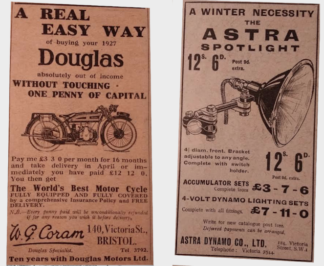 1926 DUGGIE LAMP ADS