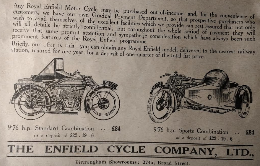 1926 ENFIELD AD