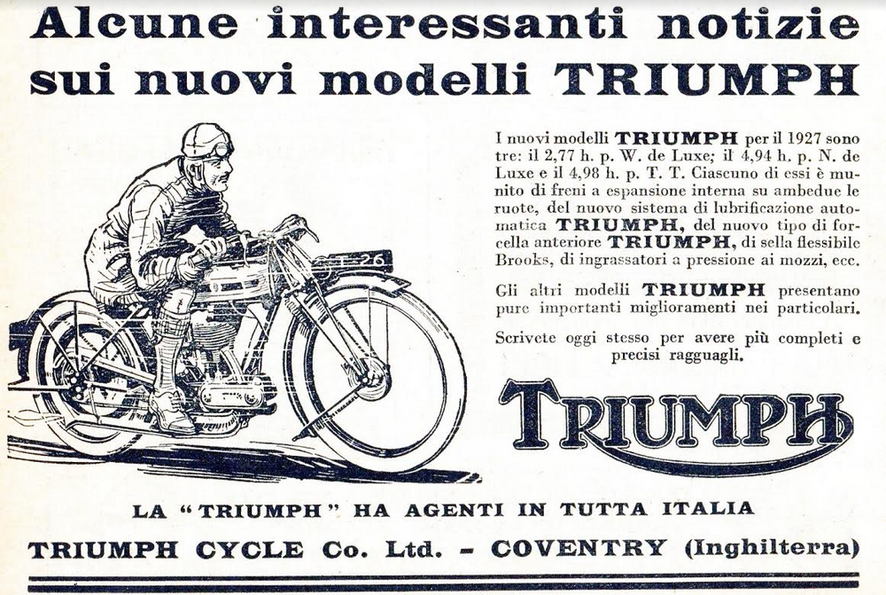 1926 TRIUMPH AD