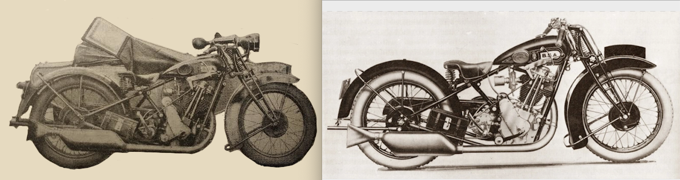 1927 BSA SLOPER COMBO+SOLO