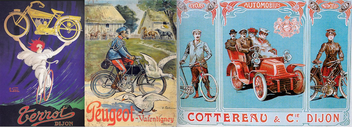 1902 CARTOONS POSTERS TERROT PEUGEOT COTTERAU