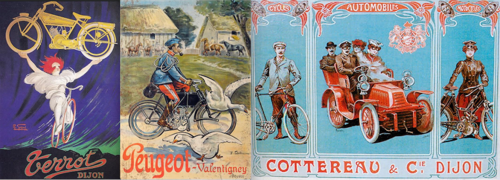 1902 CARTOONS POSTERS TERROT PEUGEOT COTTERAU