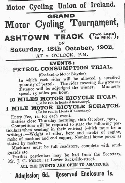 1902 IRISH RACE AD
