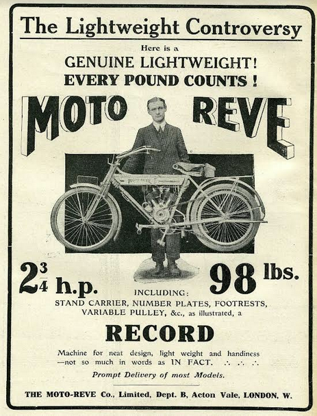 1910 MOTO REVE AD
