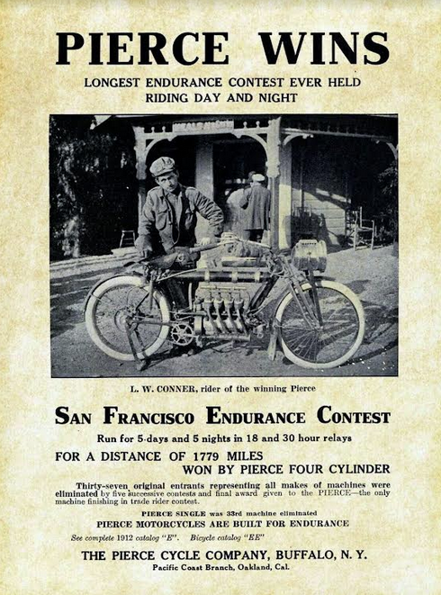 1912 PIERCE ENDURANCE AD