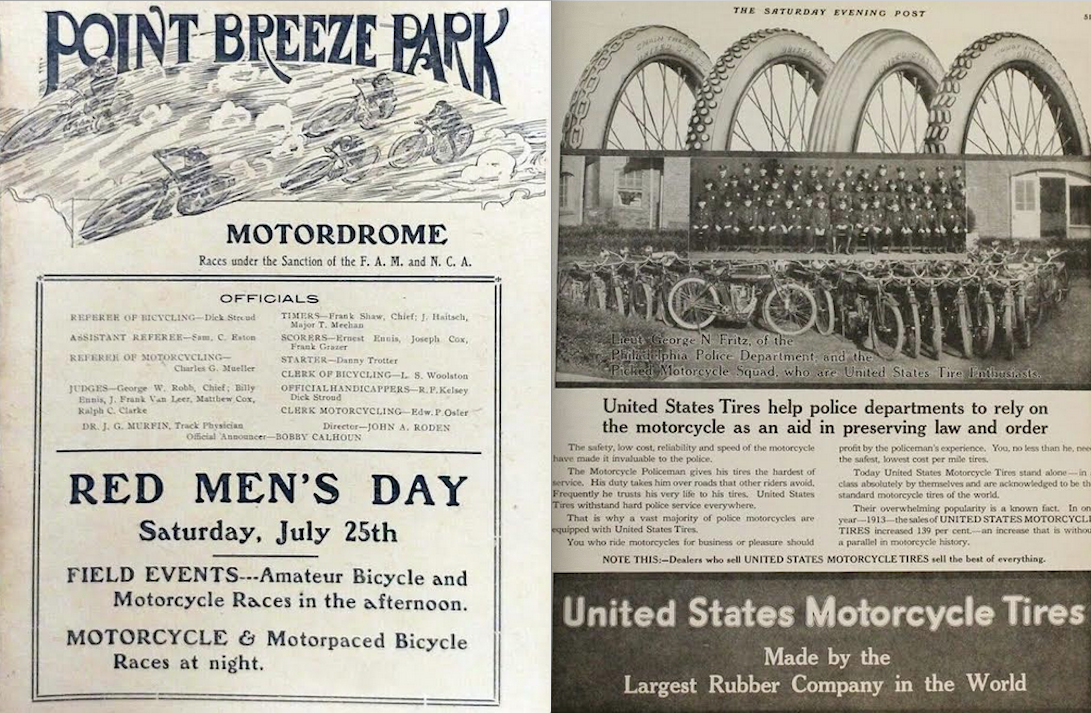 1914 RED MEN + TYRE ADS