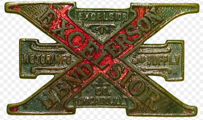 1917 HENDERSON-X BADGE