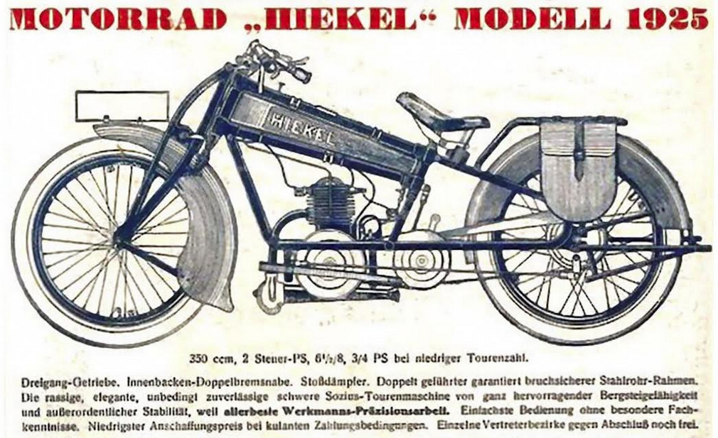 1925 HIEKEL AD