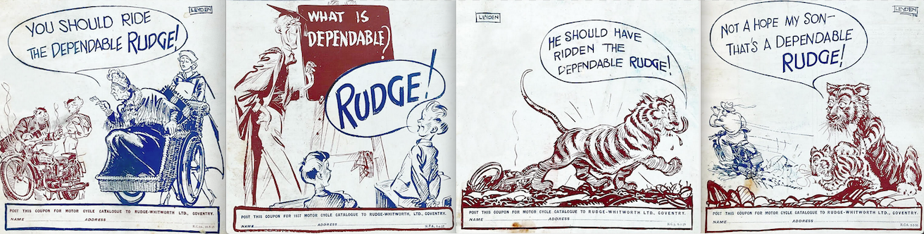 CARTOONS 4 RUDGE ADS