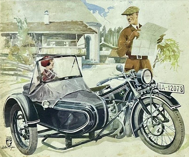 CARTOONS BMW COMBO POSTER