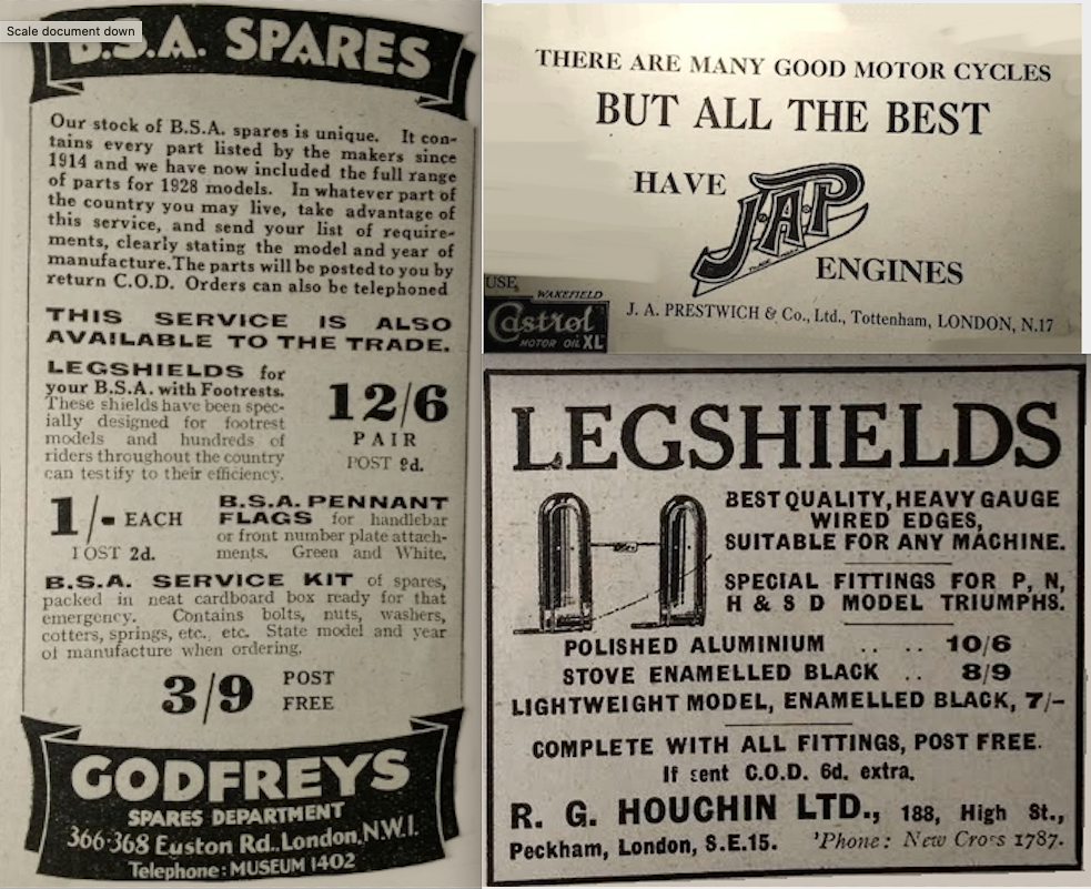 1927 GODFREYS JAP SHIELDS ADS
