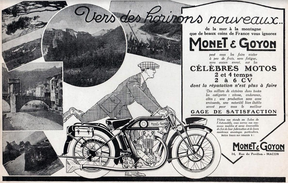 1927 MONET GOYON AD