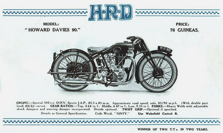1928 HRD BROCHURE