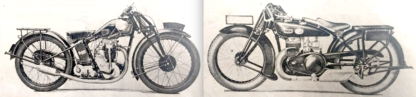 1928 SHOW BIKES HUMBER DKW