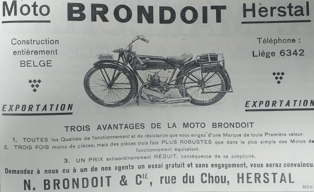 1929 BRONDOIT AD