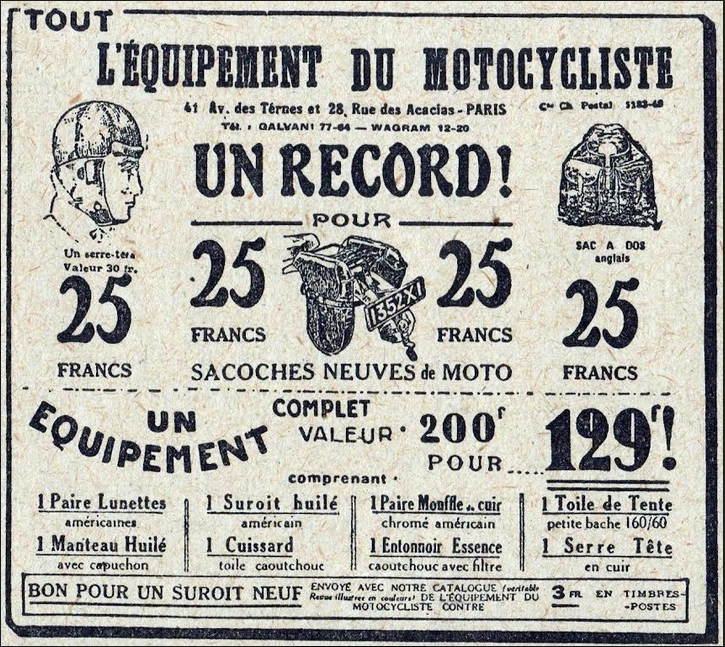 1929 FRENCH AD