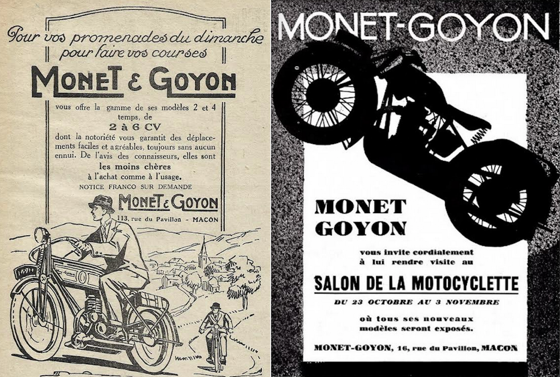 1929 MONET GOYON AD