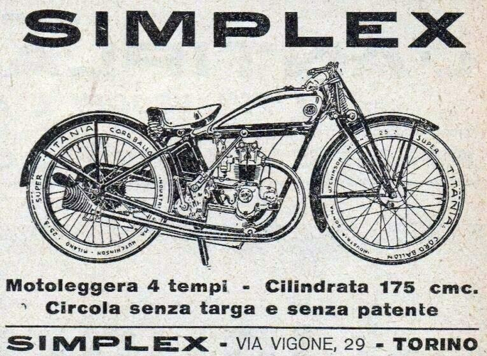 1929 SIMPLEX AD