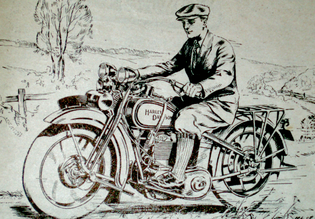 CARTOONS HARLEY RIDER