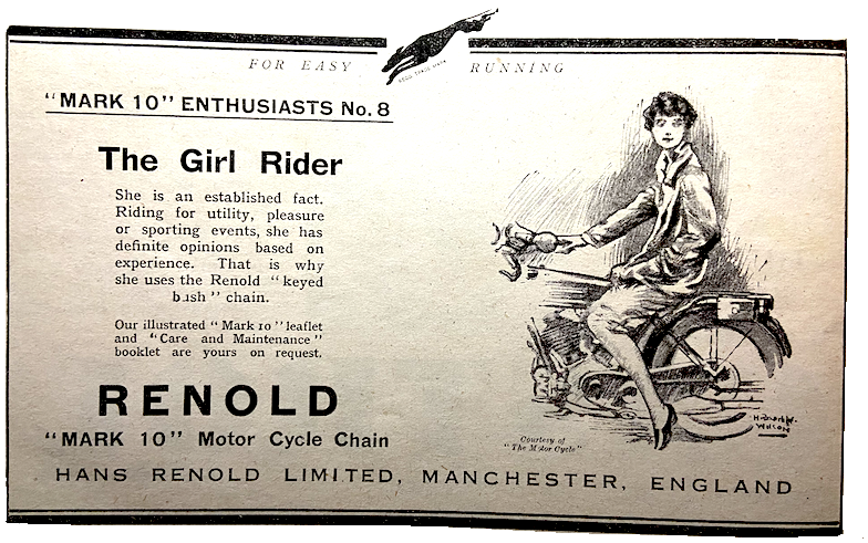 1930 RENOLD GIRL AD