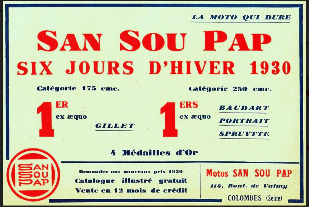 1930 SAN SOU PAP AD