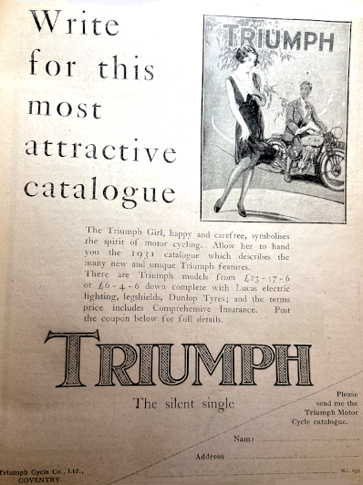 1931 TRIUMPH AD