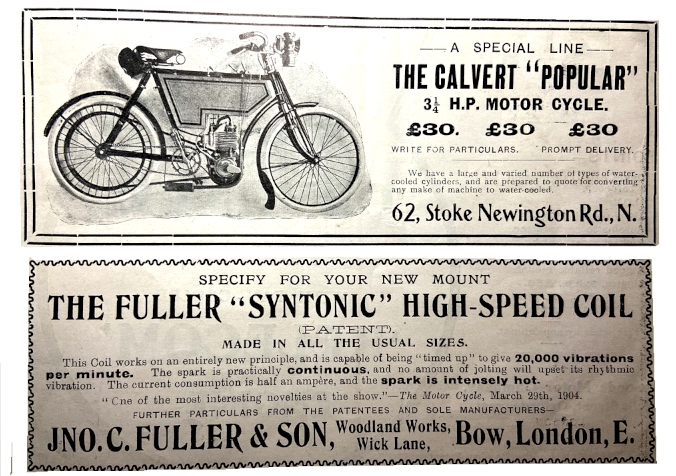 1904 CALVERT SYNTONIC ADS