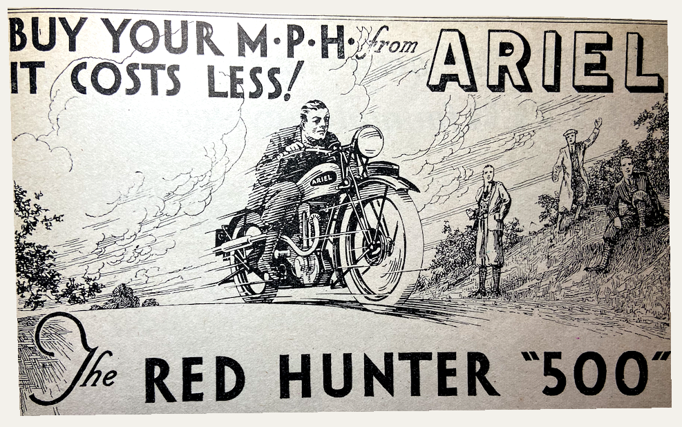 1932 ARIEL RED HUNTER AD