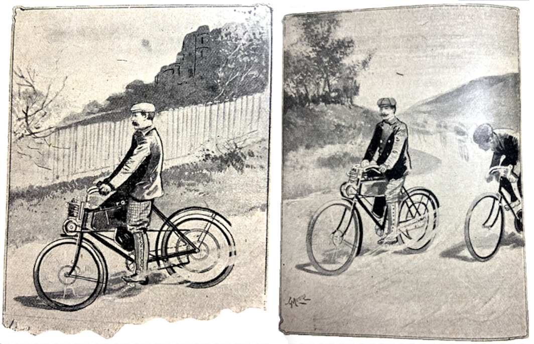 1902 DELIGHTS OVERTAKING DOWNHILL