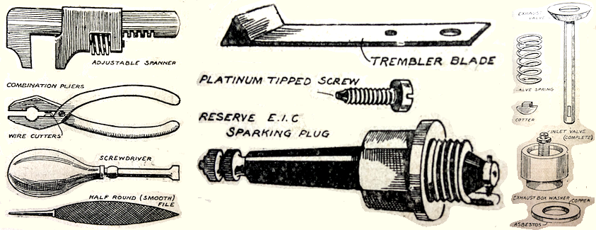 1902 TOOLS AND SPARES U