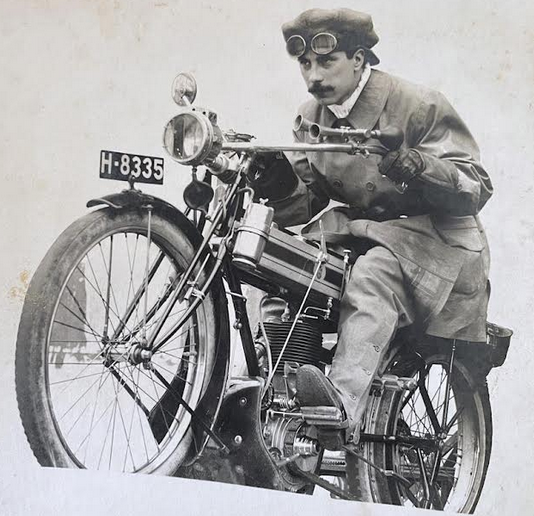 1920ish TRIUMPH RIDER