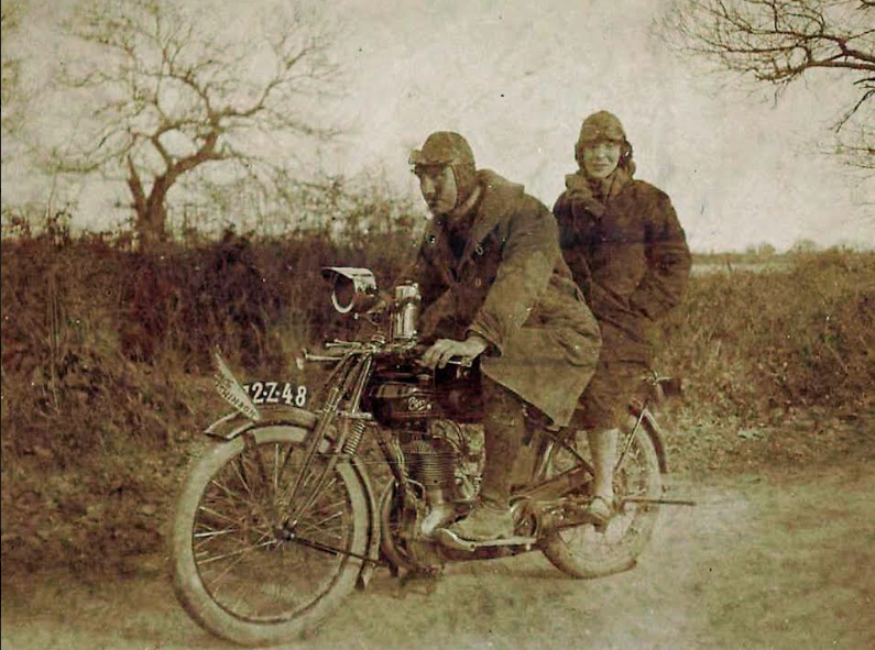 1920ish TWO UP IN WINTER