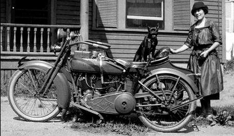 1920s HD COMBO WOMAN DOG