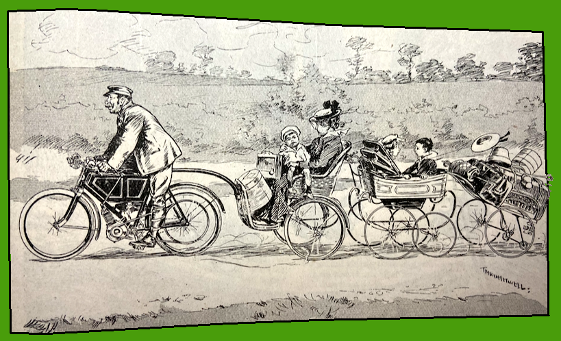 1902 FAMILY HOLIDAY CARTOON