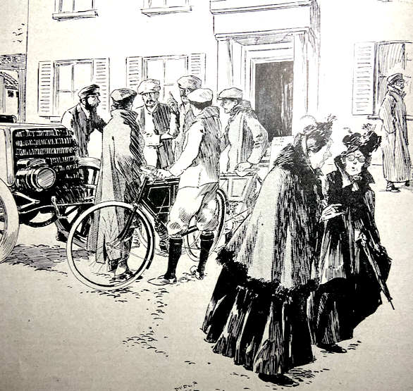 1902 OLD BIDDY CARTOON