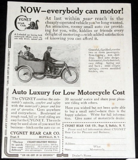 1913 CYGNET AD