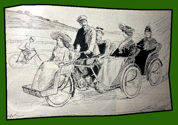 1903 BIG FAMILY RIG CARTOON