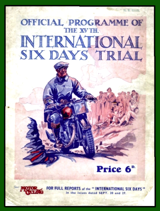 1933 ISDT PROGRAMME
