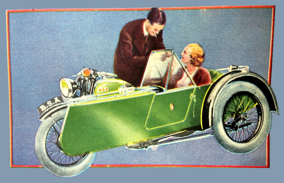 1933 COLOUR BSA SCAR AD