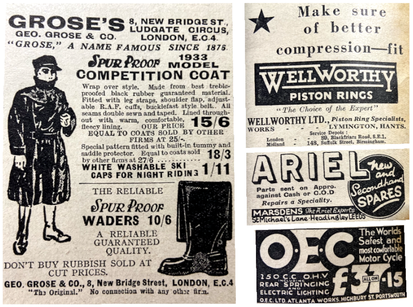 1933 GROSE OEC ADS