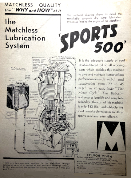 1933 MATCHLESS 500 AD