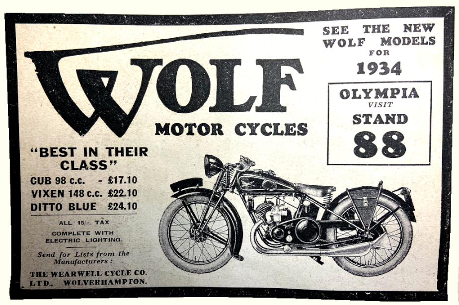 1933 WOLF AD