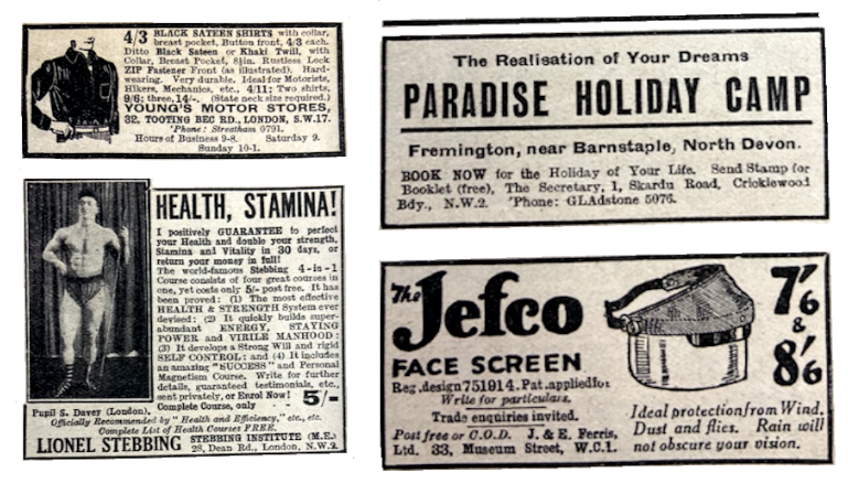 1933 YOUNGS JEFCO ETC ADS