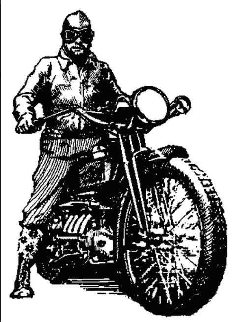 CARTOONS 1920s BIKIE