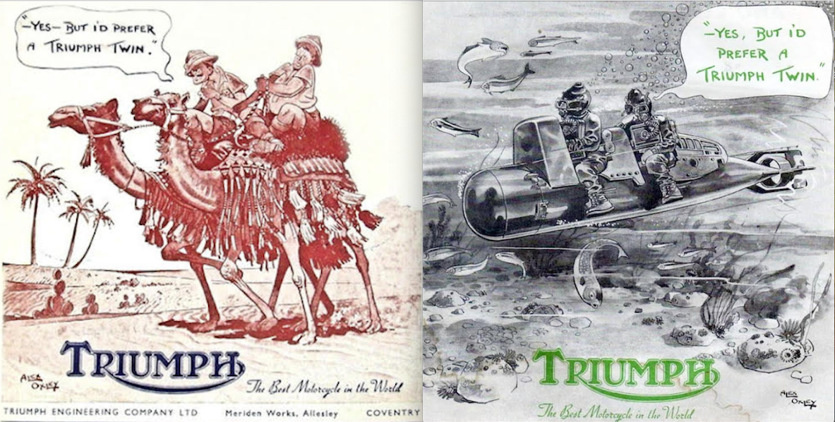 CARTOONS OXLEY TRIUMPH AD 5+6