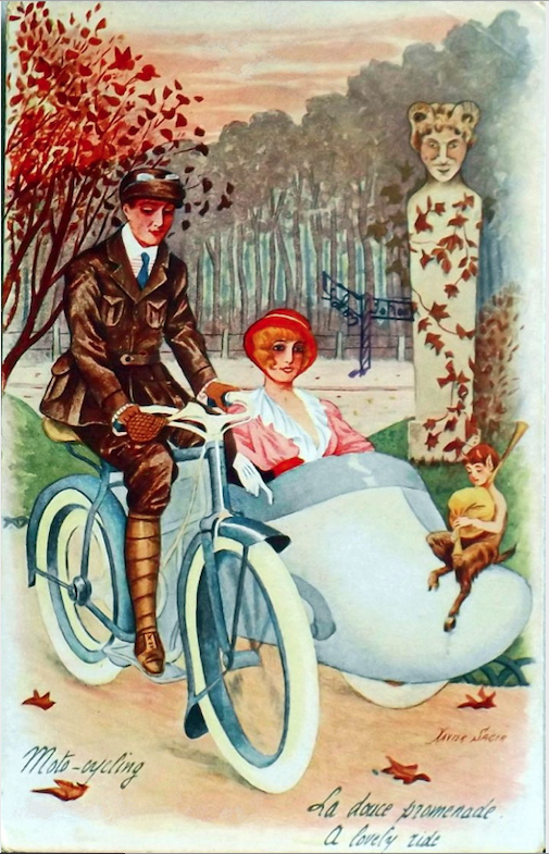 CARTOONS POSTCARD 1918