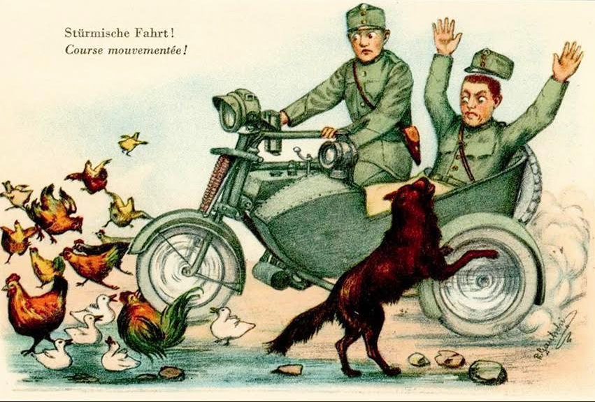 CARTOONS WW1 SCAR DOG