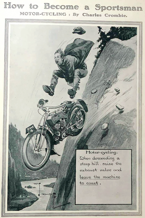 1907 PRECIPICE CARTOON